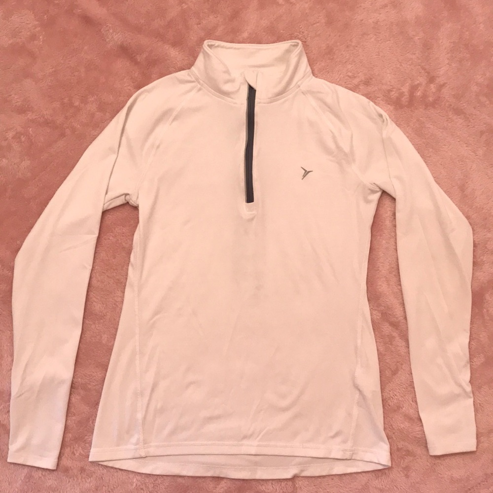 Run Rest Repeat long sleeve white active top